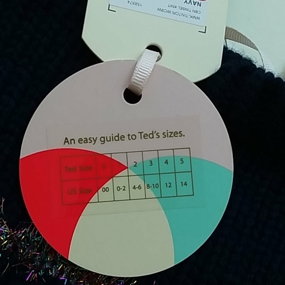 Ted Baker 1 small tintor tinsel striped sweater new with tags - Picture 10 of 12